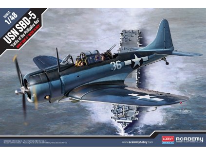 7868 model kit lietadlo academy 12329 usn sbd 5 battle of the philippine sea 1 48