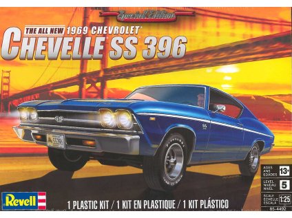 7916 plastovy model auto revell monogram 4492 69 chevelle ss 396 1 25