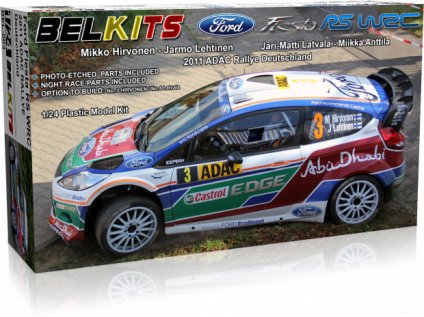 8066 model kit auto belkits bel003 ford fiesta rs wrc 1 24