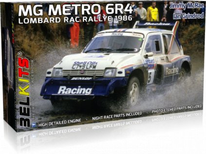 8102 model kit auto belkits bel016 mg metro 6r4 1986 1 24