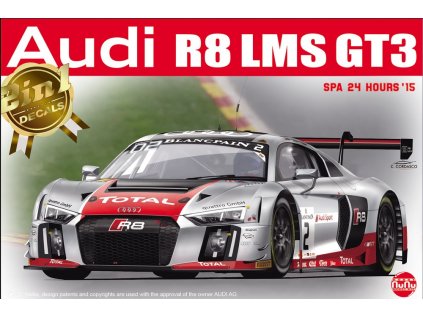 Model Kit auto NUNU PN24004 - AUDI R8 LMS GT3 SPA 24 HOURS '15 (1:24)