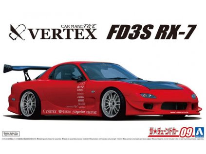 8261 model kit auto aoshima ao05839 vertex fd3s mazda rx 7 99 1 24