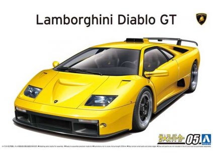 8294 model kit auto aoshima ao05899 lamborghini diablo gt 1 24