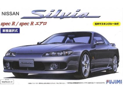 8357 model kit auto fujimi fu03935 s15 silvia spec r aero with masking stick 1 24