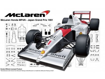 8381 model kit auto fujimi fu09213 mclaren honda mp4 6 1 20