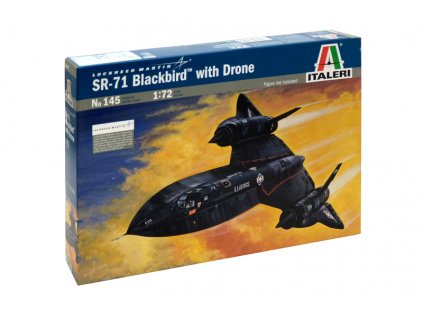 848 model kit lietadlo italeri 0145 sr 71 blackbird with drone 1 72