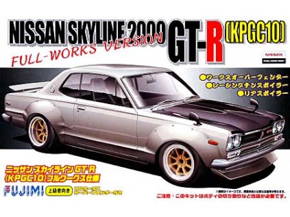 8531 model kit auto fujimi fu03809 nissan skyline 2000 gt r kpgc10 full work 1 24