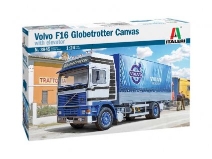 8600 model kit truck italeri 3945 volvo f16 globetrotter canvas 1 24