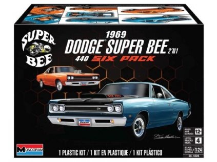 8630 plastovy model auto revell monogram 4505 1969 dodge super bee 1 24