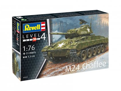 8687 plastovy model military revell 03323 m24 chaffee 1 76
