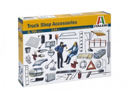 8699 model kit doplnky italeri 0764 truck accessories 1 24
