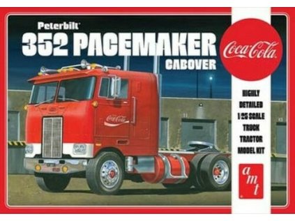 Plastový model kamion AMT 1090 - Coca Cola Peterbilt 352 Pacemaker (1:25)