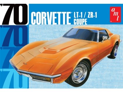 Plastový model auto AMT 1097 - 1970 Chevrolet Corvette C3 Coupe (1:25)