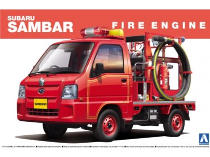 Model Kit auto AOSHIMA AO1417 - Subaru Sambar Fire Engine (1:24)