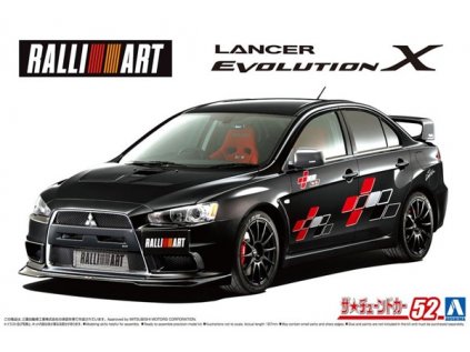 Model Kit auto AOSHIMA AO05987 - RALLIART CZ4A Mitsubishi Lancer Evolution X '07 (1:24)