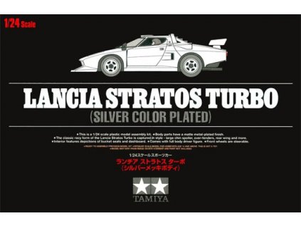 Model Kit auto TAMIYA 25418 - Lancia Stratos Turbo (Silver Color Plated) (1:24)