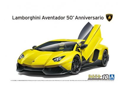 Model Kit auto AOSHIMA AO05982 - Lamborghini Aventador 50th Anniversario (1:24)