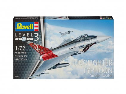 935 plastovy model lietadlo revell 03952 eurofighter typhoon single seater 1 72