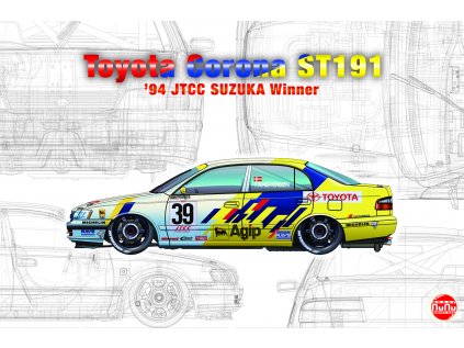 Model Kit auto NUNU PN24020 - Toyota Corona ST191 1994 International Suzuka 500km Winner (1:24)