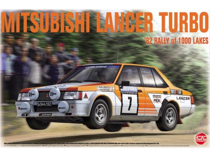 Model Kit auto NUNU PN24018 - MITSUBISHI LANCER TURBO ‘82 RALLY OF 1000 LAKES (1:24)