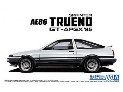 Model Kit auto Aoshima AO06141 - Toyota AE86 Sprinter Trueno GT-APEX 1985 (1:24)