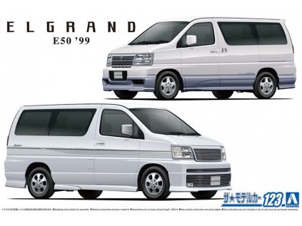 Model Kit auto Aoshima AO06136 - Elgrand E50 1999 (1:24)