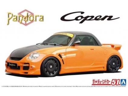 Model Kit auto AOSHIMA AO05898 - Daihatsu Copen Pandora Type 887 Evo II L880K 2002 (1:24)