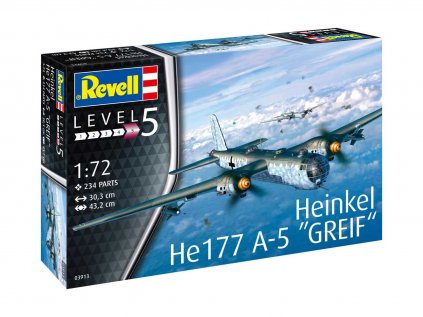 98 plastovy model lietadlo revell 03913 heinkel he177 a 5 greif 1 72
