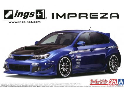 Model Kit auto AOSHIMA AO05875 - Ings GRB Subaru Impreza WRX STI 2007 (1:24)