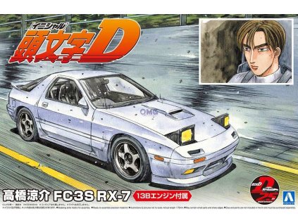Model Kit auto AOSHIMA AO05958 - Initial D Ryosuke Takahashi FC3S Mazda RX-7 (1:24)