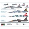 1100 2 model kit lietadlo italeri 1382 f 5 f twin seater 1 72