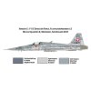 1196 3 model kit lietadlo italeri 1420 f 5e swiss air force 1 72