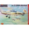 Plastový model lietadlo KOVOZAVODY KPM0075 - Zlin Z-226A "Akrobat" (1:72)