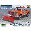 5015 plastovy model auto revell monogram 7222 gmc pickup w snow plow 1 24