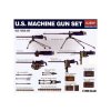 6104 model kit military academy 13262 us machine gun set 1 35
