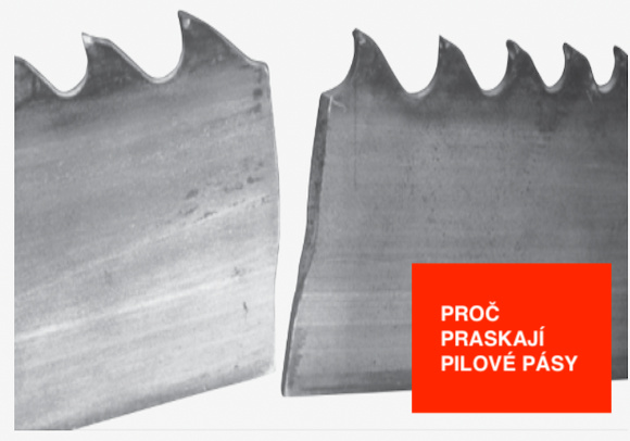 Proč mi praská pilový pás? Příčiny lámání a účinná prevence.