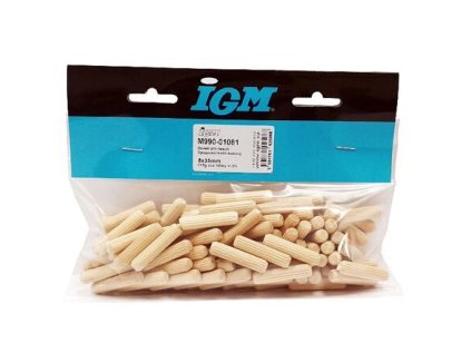 IGM M990 Spojovací kolík bukový - 8x35mm 117g cca. 100ks +/-5%