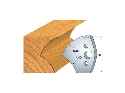 IGM profil 550 - pár nožů 50x4mm SP