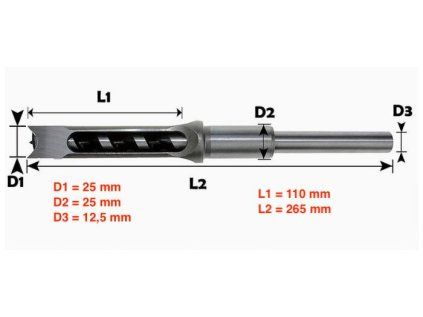 Dlabací vrták 1" ( 25 mm ) pro FM25