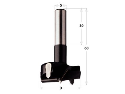 CMT C392 Sukovník HW pro horní frézky - D26 L60 S=8