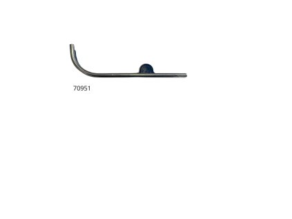 70951 Opěrka struhů R48 mm/208 mm/bez stopky