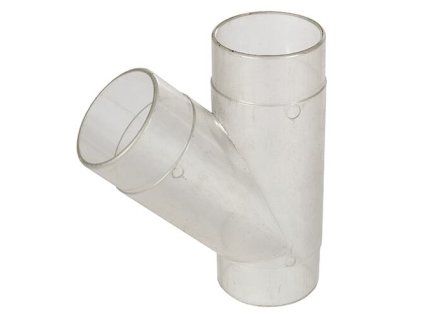 Rozbočka "Y" průhledná 63 mm