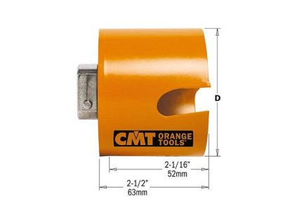 CMT C550 FASTX4 Vrtací korunka HW - D25x52 L63 Z1