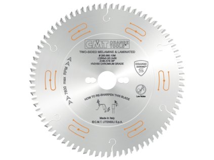CMT CHROME C283 Pilový kotouč na lamino bez předřezu - D300x3,2 d30 Z96 HW