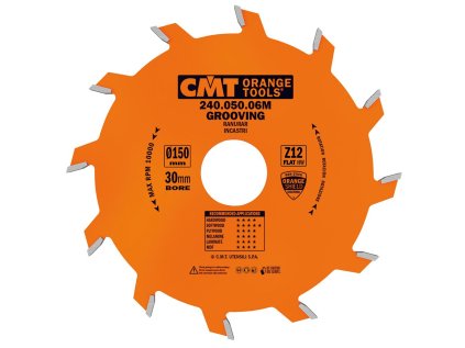 CMT Orange Industrial Drážkovací kotouč - D150x2 d30 Z12 HW