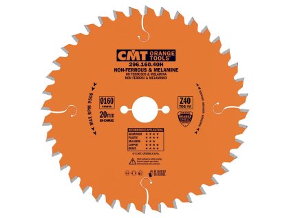 CMT Orange Pilový kotouč na lamino, plast a neželezné kovy - D225x2,8 d30 Z64 HW
