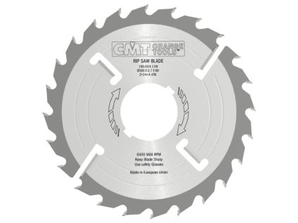 CMT Rozmítací kotouč s vyklizovacím zubem tenký - D180x2,5 d40 Z21+3 MEC HW