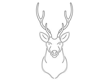 CMT Šablona na ornamenty na dvířka JELEN 394x190mm