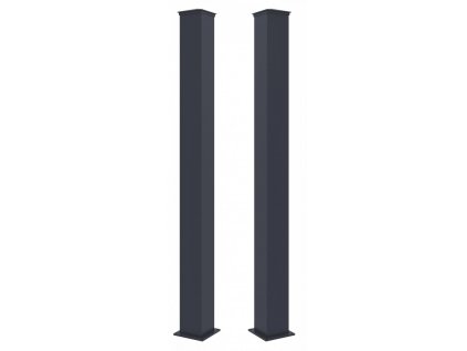 Sloupek G21 pro branku a bránu 15x190 cm s patkou, antracitový, 2 kusy