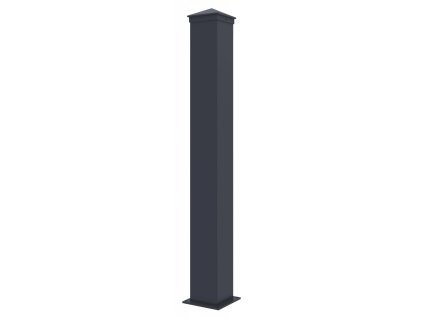 Sloupek G21 pro plotové pole 10x89 cm s patkou, antracitový